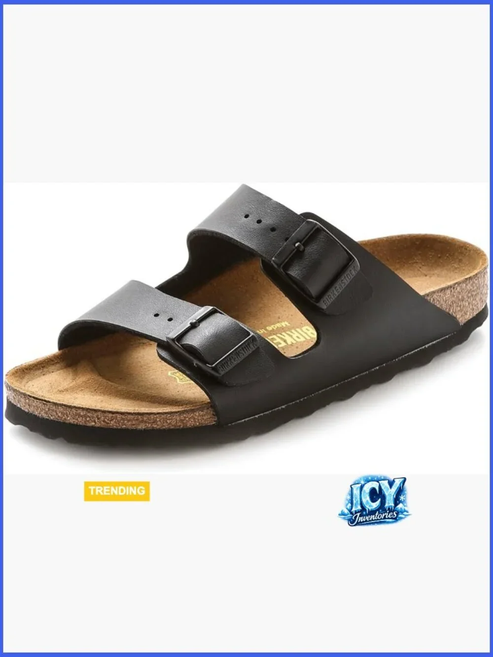 Vegan Sandals with Original Cork Footbed, Adjustable Straps